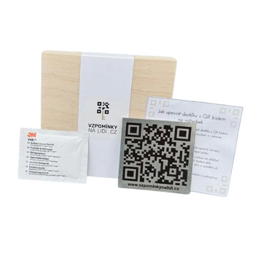 Kompletní balení gravírovaného QR kódu